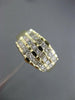ESTATE WIDE .90CT PRINCESS CUT DIAMOND 14KT YELLOW GOLD PYRAMID ANNIVERSARY RING