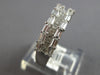 WIDE 2.25CT DIAMOND 18KT WHITE GOLD 3D INVISIBLE 3 ROW WEDDING ANNIVERSARY RING