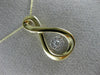ESTATE .10CT DIAMOND 14K 2 TONE GOLD 3D CLUSTER INFINITY DANCING DIAMOND PENDANT