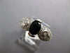 1.50CT DIAMOND & AAA SAPPHIRE 14KT WHITE GOLD OVAL SEMI BEZEL DOUBLE STONE RING