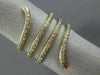 ESTATE LARGE .72CT DIAMOND 14KT YELLOW GOLD 3D MULTI ROW WAVE SNAKE SWIRL RING