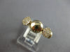ESTATE .16CT DIAMOND 14KT YELLOW GOLD 3D ROUND CLUSTER FLOWER FUN RING