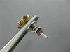 ESTATE .27CT DIAMOND 18KT WHITE & ROSE GOLD 3D FLOWER SOLITAIRE HANGING EARRINGS