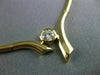 ESTATE .40CT DIAMOND 14KT GOLD 3D SOLITAIRE FANCY LOVE EMBRACE NECKLACE #14981
