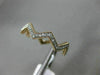 ESTATE .26CT DIAMOND 14KT WHITE & ROSE GOLD 3D ZIG ZAG DIAMOND ETERNITY FUN RING