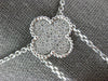 LARGE 2.55CT WHITE & FANCY YELLOW DIAMOND 18K 2 TONE GOLD 4 LEAF CLOVER NECKLACE