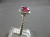 1.4CT DIAMOND & AAA PINK SAPPHIRE 14KT WHITE GOLD OVAL & ROUND ENGAGEMENT RING