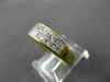 ESTATE 1.40CT DIAMOND 18KT YELLOW GOLD PRINCESS WEDDING ANNIVERSARY RING 19751
