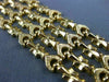 ANTIQUE WIDE 18KT YELLOW GOLD 3D MULTI ROW HANDCRAFTED FLORAL BRACELET #32312