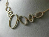 ESTATE LARGE .90CT ROUND DIAMOND 14KT ROSE GOLD 3D MULTI OPEN OVAL FUN NECKLACE