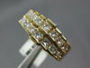 1.30CT DIAMOND 14KT YELLOW GOLD CLASSIC 2 ROW PRINCESS PYRAMID ANNIVERSARY RING
