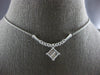 .50CT DIAMOND 14KT WHITE GOLD 3D ROUND & PRINCESS INVISIBLE GEOMETRICAL NECKLACE