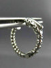 ESTATE .71CT DIAMOND 14KT WHITE GOLD CLASSIC DOUBLE SIDED FILIGREE HOOP EARRINGS