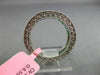 ESTATE 2.12CT AAA EMERALD 18K WHITE GOLD SEMI ETERNITY MILGRAIN ANNIVERSARY RING