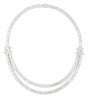 LARGE 22.57CT DIAMOND 18KT WHITE GOLD ROUND & BAGUETTE ETERNITY TENNIS NECKLACE
