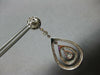 LARGE 2.30CT DIAMOND 14KT WHITE GOLD 3D PEAR SHAPE CHANDELIER HANGING EARRINGS