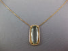 LARGE 6.14CT DIAMOND & GREEN AMETHYST 18KT ROSE GOLD ELONGATED CUSHION NECKLACE
