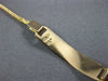 ESTATE 18KT YELLOW GOLD 3D CLASSIC ENGRAVEABLE BABY ID BRACELET #26906