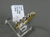 ESTATE .20CT DIAMOND 14KT YELLOW GOLD 3D 10 STONE CLASSIC MILGRAIN WEDDING RING