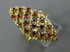 ESTATE LARGE 1.2CT AAA GARNET 14K YELLOW GOLD FILIGREE MARQUISE SHAPE RING 26254