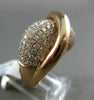 ESTATE LARGE 2.20CT DIAMOND 14KT ROSE GOLD MULTI ROW INFINITY SEMI ETERNITY RING