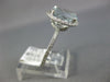 WIDE 2.71CT DIAMOND & AAA AQUAMARINE 14K WHITE GOLD 3D OVAL HALO ENGAGEMENT RING