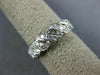 ANTIQUE 1.60CT DIAMOND 14K WHITE GOLD INFINITY FISHTAIL WEAVE ETERNITY RING #335