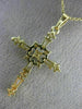 ESTATE LARGE 1.0CT ROUND & BAGUETTE DIAMOND 14KT YELLOW GOLD 3D PENDANT #20837
