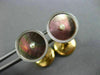 ANTIQUE LARGE AAA MOTHER OF PEARL & PEARL PLATINUM 14KT YELLOW GOLD CUFFLINK SET