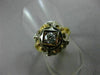 ANTIQUE .20CT DIAMOND 18KT WHITE & YELLOW GOLD HANDCRAFTED WOVEN SOLITAIRE RING