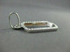 ESTATE .54CT DIAMOND 14KT WHITE GOLD ENGRAVABLE DOG TAG NAME PLATE PENDANT 17143