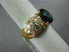 ESTATE LARGE 5.32CT DIAMOND & AAA SAPPHIRE 18KT YELLOW GOLD 3D ANNIVERSARY RING