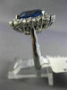 LARGE GIA 11.80CT DIAMOND & AAA SAPPHIRE PLATINUM PRINCESS DIANA ENGAGEMENT RING