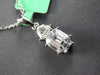 .57CT DIAMOND 18K WHITE GOLD 3D BAGUETTE & KITE CUT CLUSTER FUN FLOATING PENDANT
