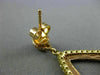 LARGE 5.25CT PINK & FANCY YELLOW DIAMOND 18K YELLOW & ROSE GOLD HANGING EARRINGS