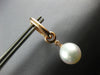 1.49CT DIAMOND & SOUTH SEA PEARL 18K ROSE GOLD 3D ETOILE HUGGIE HANGING EARRINGS
