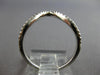 ESTATE WIDE .19CT DIAMOND 18KT WHITE GOLD 3D V SHAPE BUTTERFLY LOVE RING
