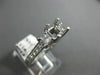 ESTATE .57CT DIAMOND 14K WHITE GOLD 3D FILIGREE SEMI MOUNT ENGAGEMENT RING #1572