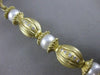 ESTATE LARGE DIAMOND 8.5M WHITE SOUTH SEA PEARL 18K GOLD FILIGREE BRACELET #2617