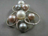 ANTIQUE LARGE 1.68CT DIAMOND & AAA MULTI COLOR SOUTH SEA 18KT ROSE GOLD NECKLACE