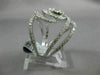 ESTATE EXTRA LARGE 1.90CT DIAMOND 14KT WHITE GOLD 3D OVAL FLOWER LOVE KNOT RING