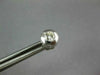 ESTATE .60CT DIAMOND 14KT WHITE GOLD 3D ROUND CLASSIC BEZEL STUD EARRINGS #2791