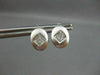 ESTATE .40CT OVAL PRINCESS DIAMOND 14KT WHITE GOLD EARRINGS SIMPLY AMAZING #7768