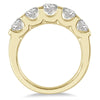 2.0CT DIAMOND 14KT YELLOW GOLD 3D ROUND 5 STONE LUCIDA WEDDING ANNIVERSARY RING