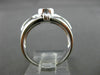 ESTATE WIDE .45CT SOLITAIRE DIAMOND 14KT WHITE GOLD BEZEL ENGAGEMENT RING #5938