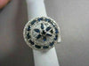 ANTIQUE WIDE FILIGREE 14KT 2.25CTW G VS DIAMOND & AAA BLUE SAPPHIRE RING AMAZING