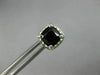 ESTATE 1.87CT DIAMOND & AAA BLACK ONYX 14K WHITE GOLD SQUARE HALO STUD EARRINNGS
