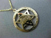 ESTATE 14K YELLOW GOLD 3D HANDCRAFTED STAR OF DAVID ZION FILIGREE PENDANT #26157