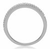 .12CT DIAMOND 14KT WHITE GOLD 3D ROUND CLASSIC SEMI ETERNITY ANNIVERSARY RING