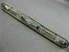 ANTIQUE LARGE .22CT OLD MINE DIAMOND & SAPPHIRE 14KT 2 TONE GOLD FILIGREE BROOCH